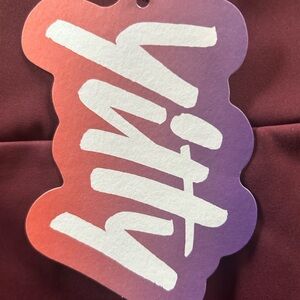 Fabletics Burgundy Activewear with Gradient Tag Xsmall